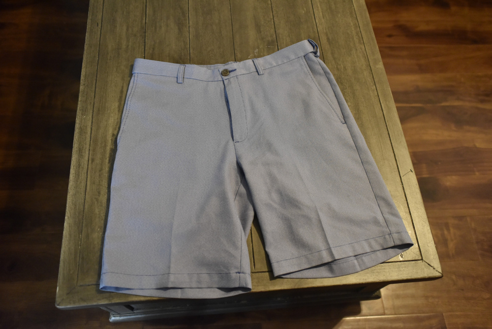 Cool 18 Pro Blue Checkered Flat Front Shorts Size 34 LSC293